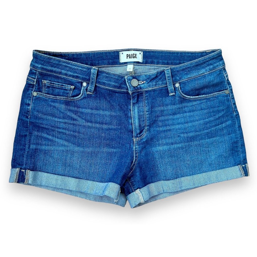 PAIGE Blue Denim Jean Shorts